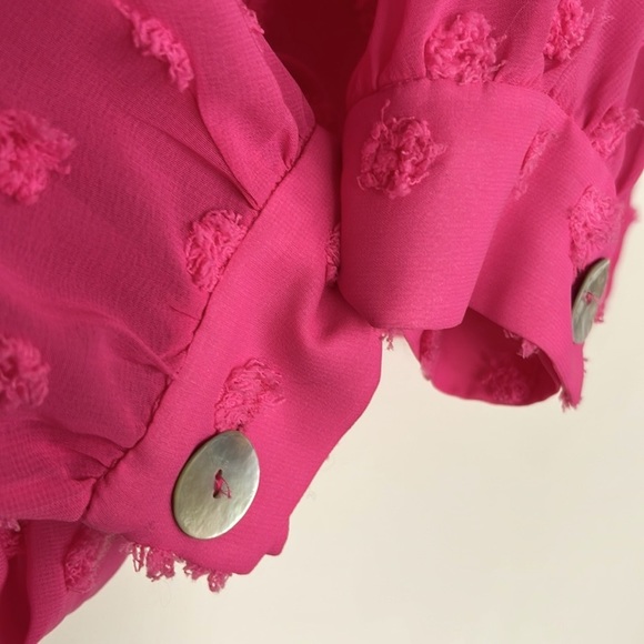 Pink sheer spring/summer top - Picture 3 of 4